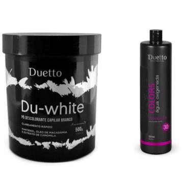 Imagem de Kit Pó Descolorante e agua oxigenada 30V Duetto Professional