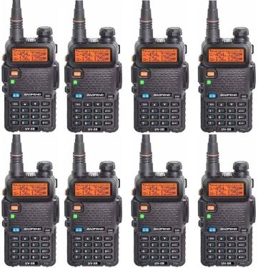 Imagem de 8 Rádios Comunicadores Ht Dual Band Uhf Vhf Uv-5R