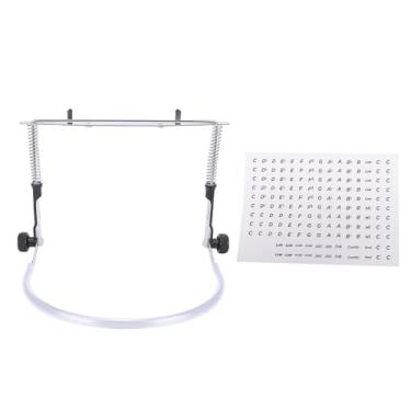 Imagem de RiToEasysports Porta de Gaita, Suporte de Pescoço da Gaita Ajustável Com Coleta de Pescoço Com Adesivo para 10 Orifícios 24 Orifícios