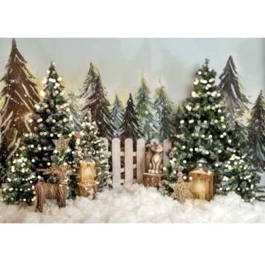 Imagem de Painel Fundo de decoração tema Natal Em Tecido 2,20 X 1,70m (21 Modelos de Paineis) (3)