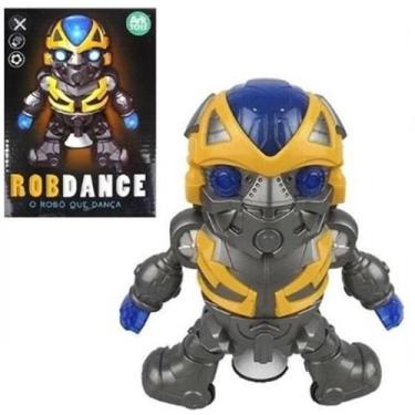 Imagem de Robô Dançarino  Gira De Brinquedo Á Pilha Com Luzes E Som - Ark Toys