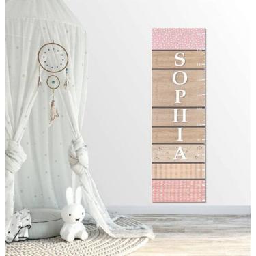 Imagem de Régua de Crescimento Menina Adesivo Decorativo para Quartos - no-brand