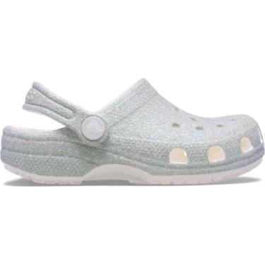 Imagem de Sandália Crocs Classic Iridescent Glitter Clog T White, White, 23