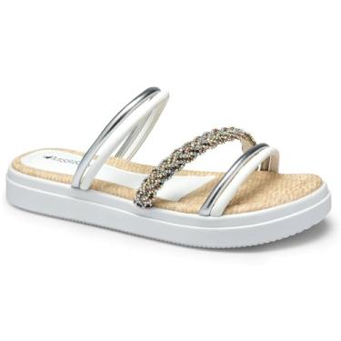 Imagem de Tamanco Mississipi Papete Metalizada Q9923 Branco