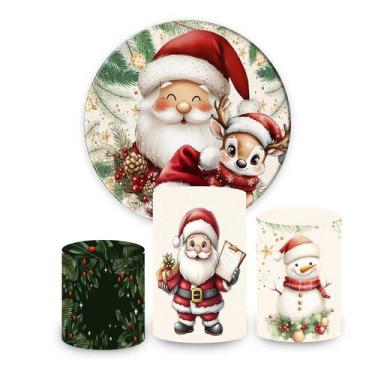 Imagem de Kit de Festa Natal, Painel Redondo Natal, Painel de Festa Redondo, Por