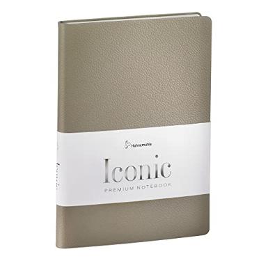 Imagem de Caderno "Iconic", A5, Taupe, Couro Genuíno, 100g/m², pontilhado, 96 folhas