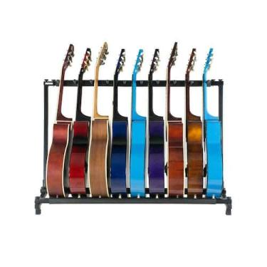 Imagem de Estante Suporte Rack P/9 Instrumentos Cordas,guitarra,violão - Aj Som 