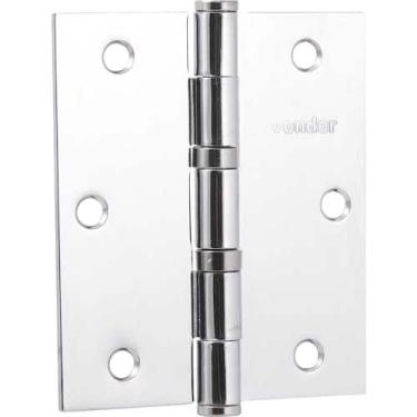 Imagem de Dobradiça 3.1/2 Anel Rolamento Cromada 3 Peças Vonder