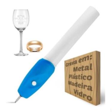 Imagem de Caneta Gravadora Elétrica Metal Madeira Vidros ferro aliança - hOME E 