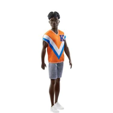 Imagem de Boneco ken fashionista negro com shorts cinza - mattel hjt08/hpf79/dwk