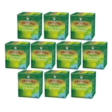 Imagem de 100 Sachês, Chá Twinings, Verde e Hortelã - 11647, Verde e hortelã