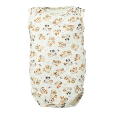 Imagem de Body Bebê Regata Menino Estampado Bege Doguinhos - Hug