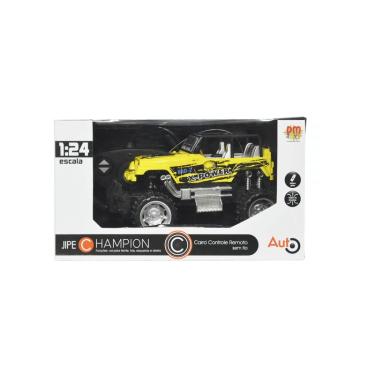 Imagem de Carro Controle Remoto Jipe Champion Amarelo DMT5059 Dm Toys