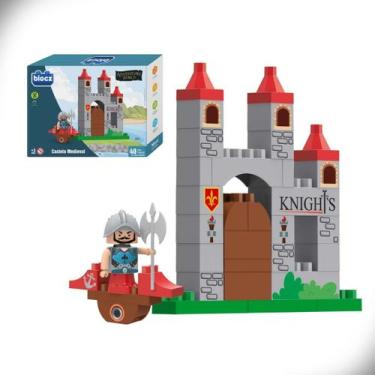 Imagem de Blocos de Montar Castelo Medieval Adventure World 40 Peças Blocz