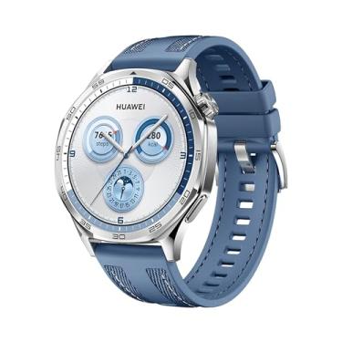 Imagem de Smartwatch, HUAWEI WATCH GT 5 46mm, Nova Experiência de Corrida e Ciclismo, Sharp-Edged Design, Até 2 Semanas de Bateria, Compatível com iOS e Android, Sistema GPS integrado, Azul
