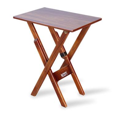 Imagem de Mesa Aparador Dobrável Madeira Padrão Imbuia Cor: Marrom