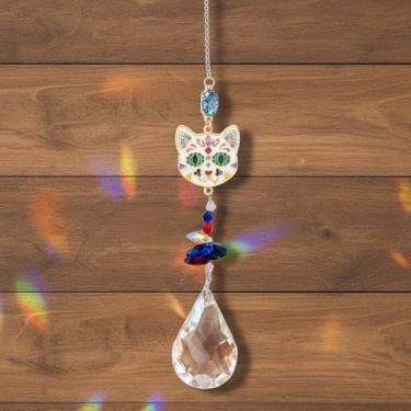 Imagem de Enfeite de prismas de cristal arco-íris para pendurar na janela, prismas de janela para decoração de casa, escritório, aniversário