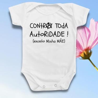 Imagem de Body Roupa De Bebê Frases Contra Autoridade Mãe Feminista - Borizinho 
