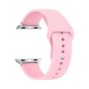 Imagem de Pulseira De Silicone Para Apple Watch 44mm 45mm 40mm 41mm 42-38mm, Bra