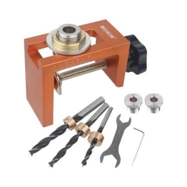 Imagem de Kit De Ferramentas Para Furação De Buracos Ocultos Em Madeira, Guia De