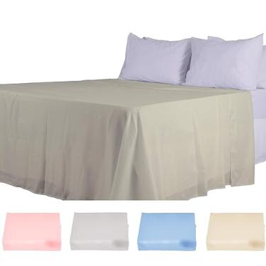 Imagem de Lençol Plano Algodão Toque Macio Arte Cazza Amarelo Casal