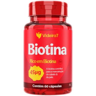 Imagem de BIOTINA 45MCG 150% DA IDR 1 CÁPSULA AO DIA 60 CÁPSULAS – VIDEIRA7