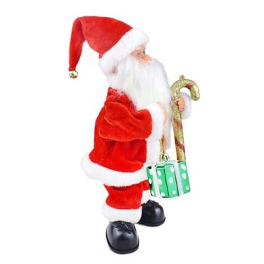 Imagem de Fancyes Papai Noel Elétrico de Brinquedo com Música, Criativo, Dançante e Divertido - Enfeite de Natal para Festas e Festas, Caixa de Presente Portátil