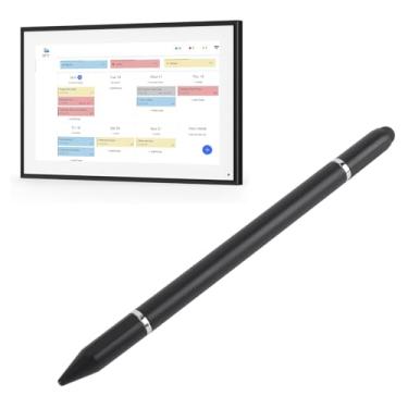 Imagem de Caneta Stylus 3 em 1 para telas sensíveis ao toque, caneta capacitiva Styli Pencil com 3 pontas para tela inteligente e calendários digitais, ponta de disco transparente para controle preciso (preto)