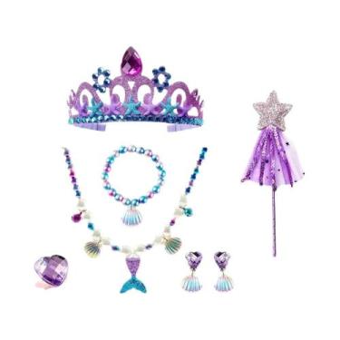 Imagem de Fantasia de Sereia Ariel para Meninas - Vestido para Festa de Hallowee