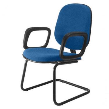 Imagem de Cadeira Diretor Interlocutor Para Escritório Linha Uno Azul