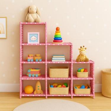 Imagem de Estante Pratica Desmontável e Modular Multiuso Organizadora Vários Amb