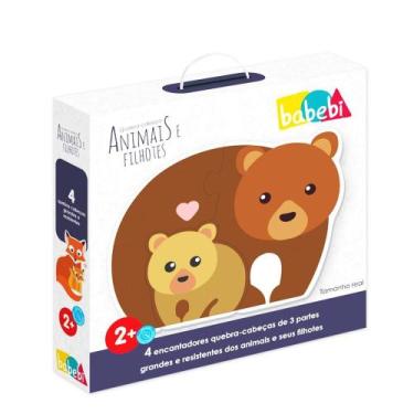 Imagem de Quebra-Cabeça Baby Animais E Filhotes - Babebi