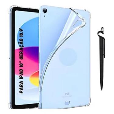 Imagem de Case Para iPad 10 Geração 10.9 - Transparente Silicone Flex