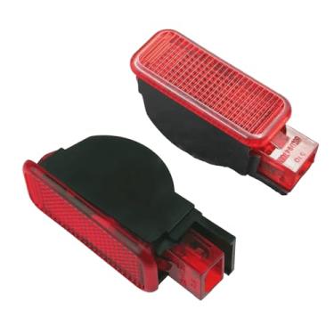 Imagem de CarGeeaa 2 peças de luzes de aviso de porta compatíveis com Audi A3 A4 A6 A7 A8 Q3 Q5 Q7 S3 S4 S6 RS3 RS4 RS7 TT Substituição # 8KD947411 6Y0947411 8KD 947 411
