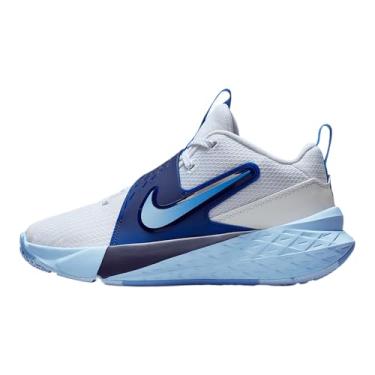 Imagem de Nike Tênis infantil unissex Team Hustle D 12 (criança pequena), Branco/azul universitário/azul psíquico, 22 BR