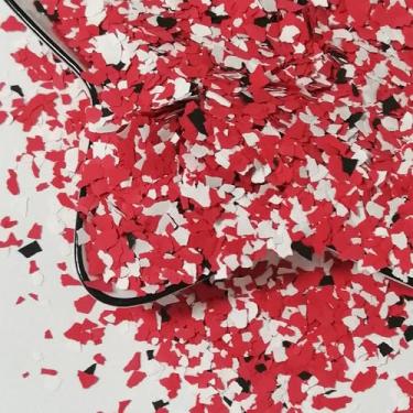 Imagem de Fnuiddt 1Lb Flocos De Epóxi Para Piso Mistura De Cores Decorativas, Flocos De Tinta Para Piso De Garagem, Kits De Revestimentos Para Piso De Concreto Para Pisos De Garagem, Paredes, Interior E Exter