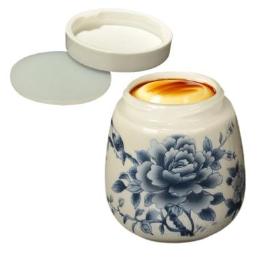 Imagem de Conjunto de coddlers de ovos com tampas, panela de cerâmica de 220 ml para ovos cozidos e cozidos no vapor - Copos de porcelana para Chawanmushi, café da manhã, porção única ou dupla