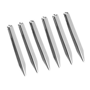 Imagem de SUNGOOYUE Conjunto de Espátula de Laboratório de Aço Inoxidável Com Cabeças Duplas para Escolher, Misturar e Transferir para Ferramentas de Sala de Aula, 6 Peças