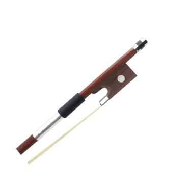 Imagem de 4/4 arco de violino clássico tamanho completo estudante arco de violino equilibrado real mongol crina adequado para jogadores profissionais iniciantes Arco violino prático(1-2)