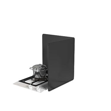 Imagem de Protetor contra respingos de gordura, protetor contra respingos de óleo de cozinha, placa de respingo de óleo de aço inoxidável dobrável, múltiplo, para placa de isolamento térmico de fogão de fritura