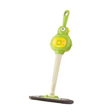 Imagem de YIJU Esfregão infantil com luzes e sons, elétrico, brinquedo de esfregão para crianças, presente de aniversário, ferramenta de limpeza interativa e, Verde