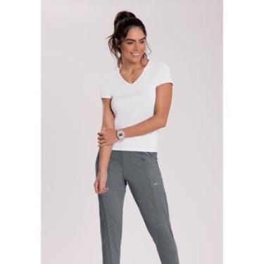 Imagem de Blusa Graphene Malha Poliamida Branco Tam. G-Feminino