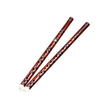 Imagem de Flauta de bambu profissional profissional para fabricação de flauta amarga para iniciantes (chave D seccional)
