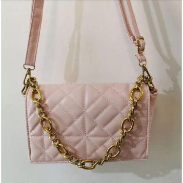 Imagem de Bolsa (za-p) Feminina Corrente Resistente  Crossbody - Unistar, Rosa