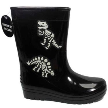 Imagem de Bota Galocha Infantil Luelua Dino Brilha Escuro Menino 40577-07-Masculino