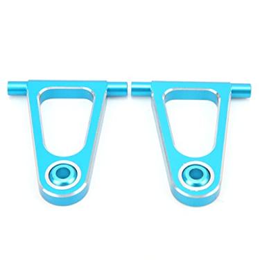 Imagem de SIWOTED 2pcs RC metal dianteiro superior braço oscilante braços de suspensão para Tamiya TT01 peças de atualização de carro RC
