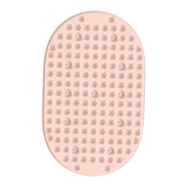 Imagem de predolo Tapete de acupressão para os pés, almofada ergonômica para massagem nos pés, reflexologia, exercícios no chão e atividades físicas, Patinha Rosa em Formato de