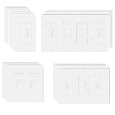 Imagem de 40 peças isolantes de tomada de isolamento de parede, vedação de espuma EVA com isolamento de placa de interruptor para parede, luz, soquete de interruptor