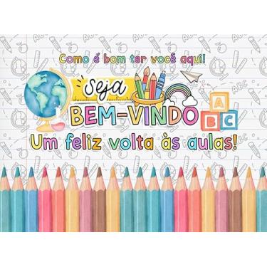 Imagem de Fundo Fotográfico Cenário Volta as Aulas Tecido (FVAA0016, 1,70 x 2,50m)