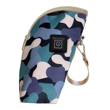 Imagem de Dynwave Bolsa térmica portátil para aquecimento de mamadeiras infantis com 3 níveis de temperatura, fechamento em zíper, aquecedor de bebidas compacto e capa, Style C